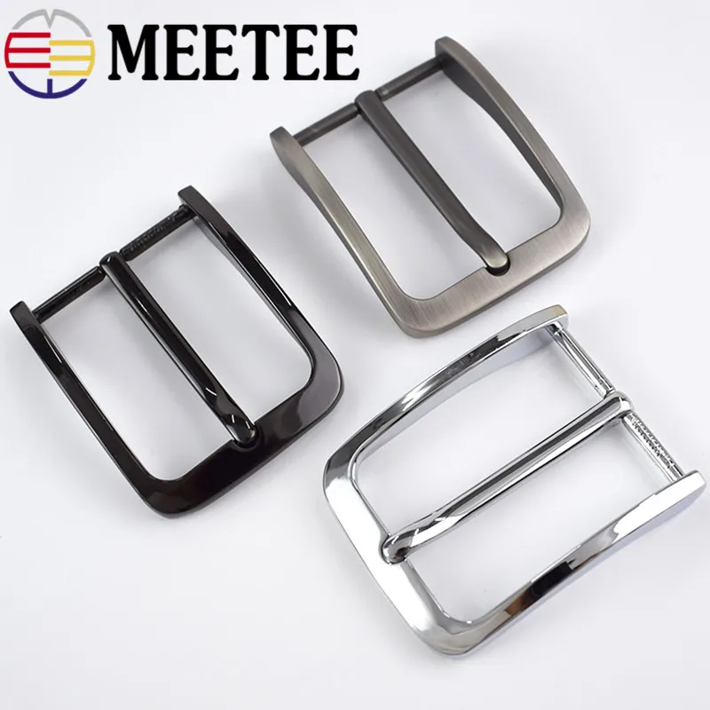 1/2 шт. Meetee 40 мм Мужской металлический ремень из сплава с пряжкой DIY повседневный
