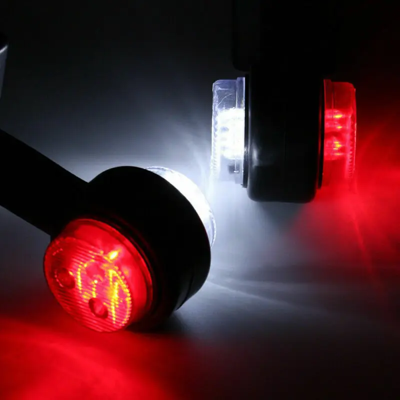 

Shockproof Side Marker Lights Waterproof 10~30V Accessory Elbow Outline For Trailer Truck Lorry