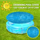 Покрытие для бассейна 120152 см, круглые солнечные аксессуары для бассейна