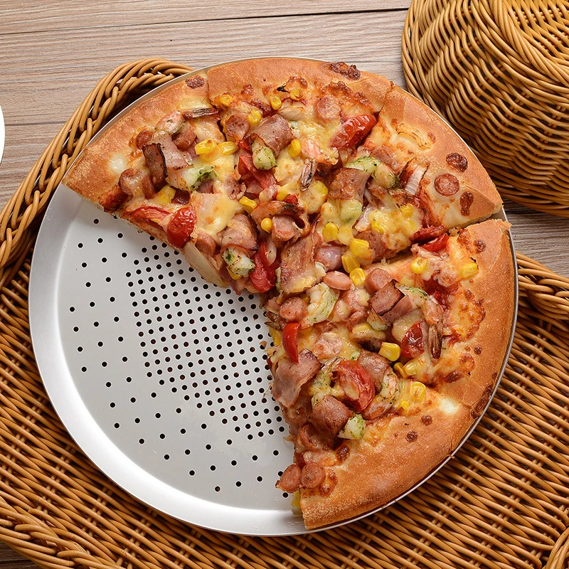Nonstick Pizza Baking Plate Hole Cooking Mat Kitchen Bakeware Gadgets Tools Mould |