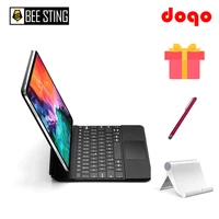 doqo magic keyboard mouse for ipad pro 11 12 9 10 9 2021 2020 2018 ipad air 4 tablet case wireless bluetooth backlight keyboard