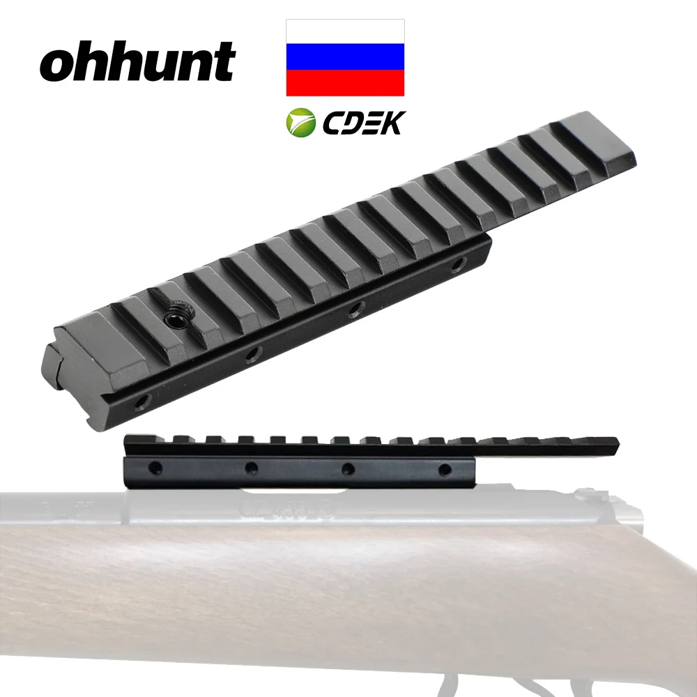 

ohhunt Hunting Scope Mount 11mm to 21mm Converter Adapter Dovetail Extend To Weaver Picatinny Rail Base for Scope