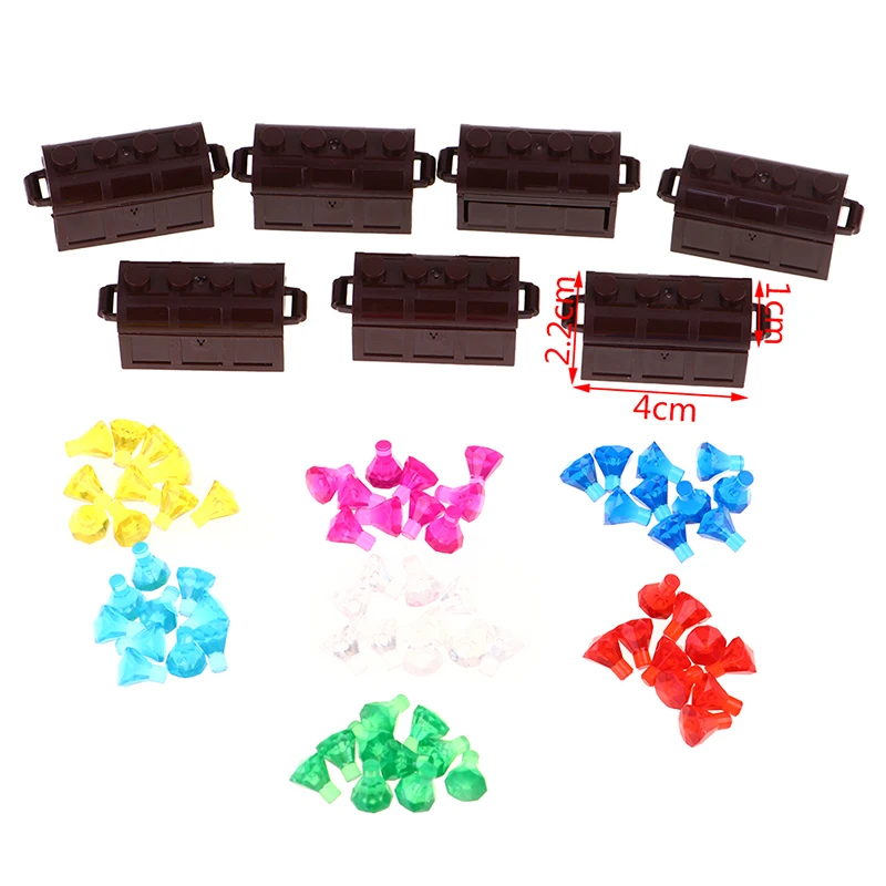 1 набор украшений кирпичи 10 драгоценных камней/коробка строительных блоков