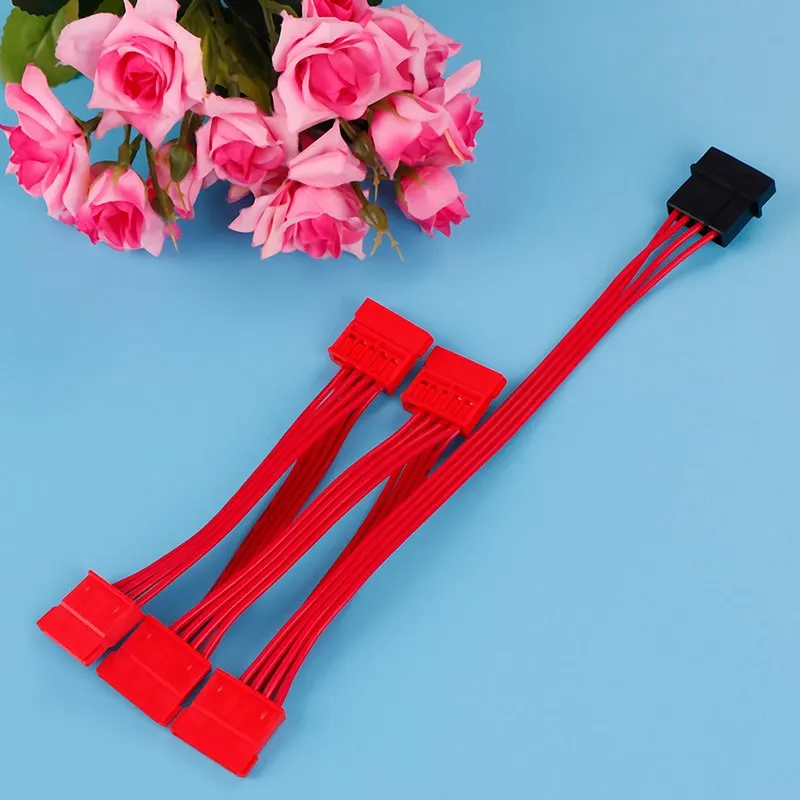 1pc компьютер DIY 4pin Ide/Sata до 5 15pin распределитель Sata жесткий диск Мощность кабель 18AWG