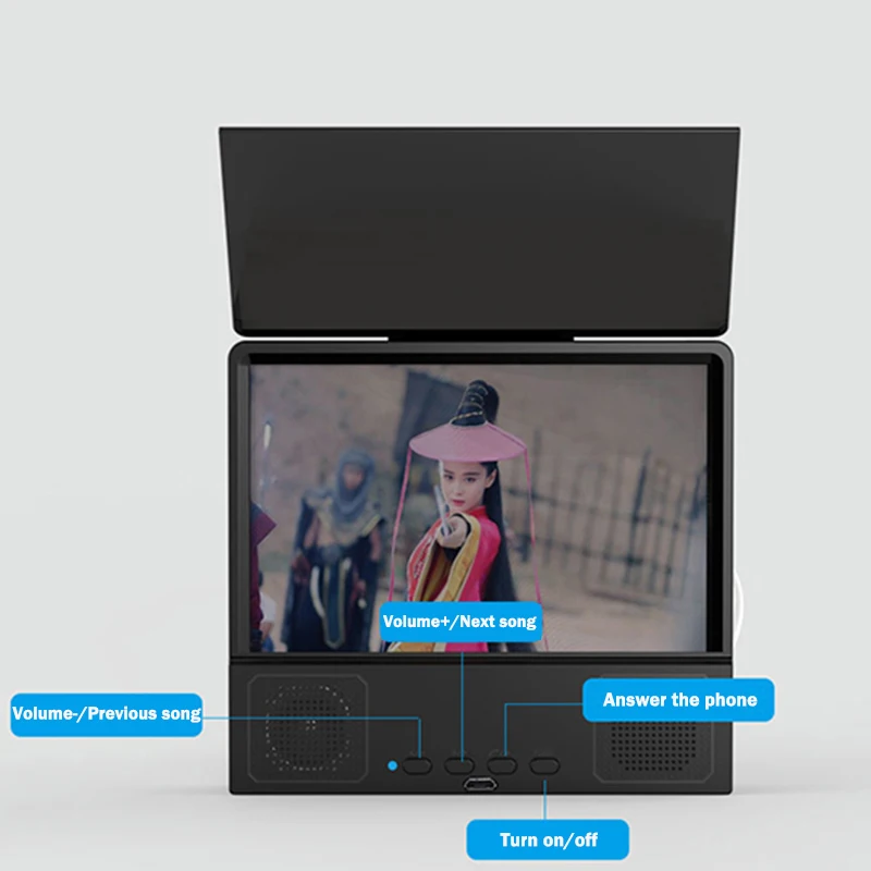 Складной Настольный держатель для сотового телефона подставка 3D HD экран