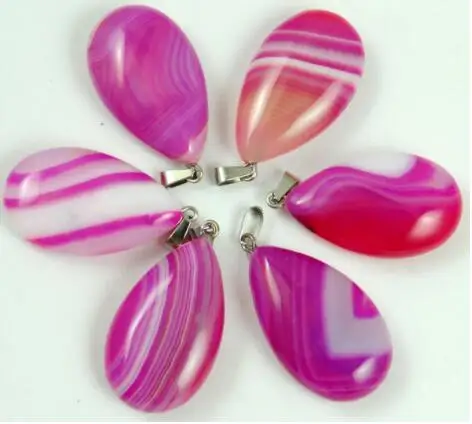 Натуральный камень синий фиолетовый розовый красный полосатый кварцевый