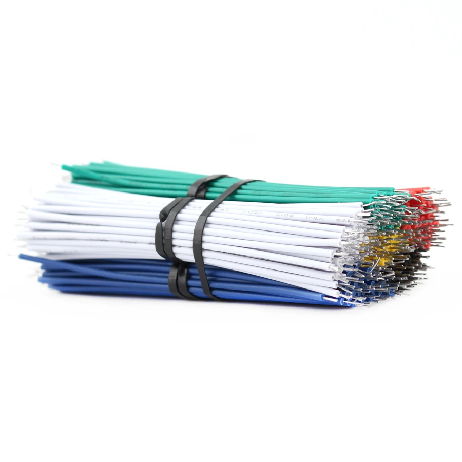 24AWG гальванически лужёные макет провод соединительного кабеля 8 см Fly перемычек