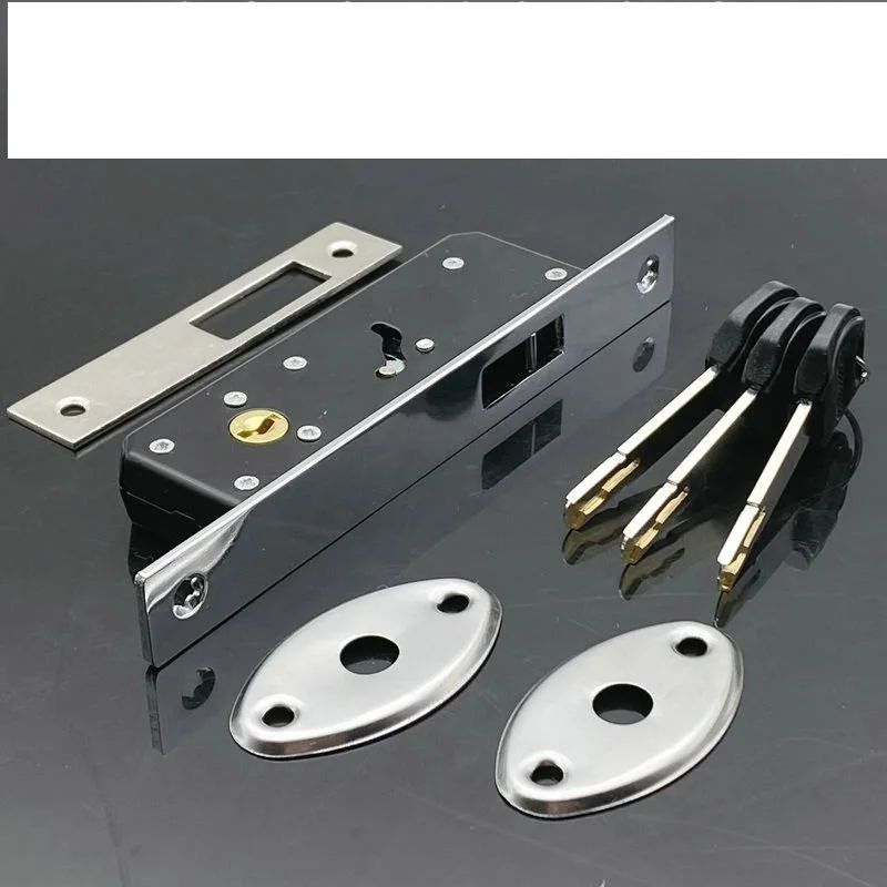 Врезной замок для ворот с крючком корпус замка из сплава стеклянной двери в рамке