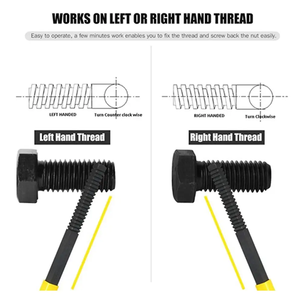 Инструмент для ремонта резьбы из высокоуглеродистой стали сверхпрочная