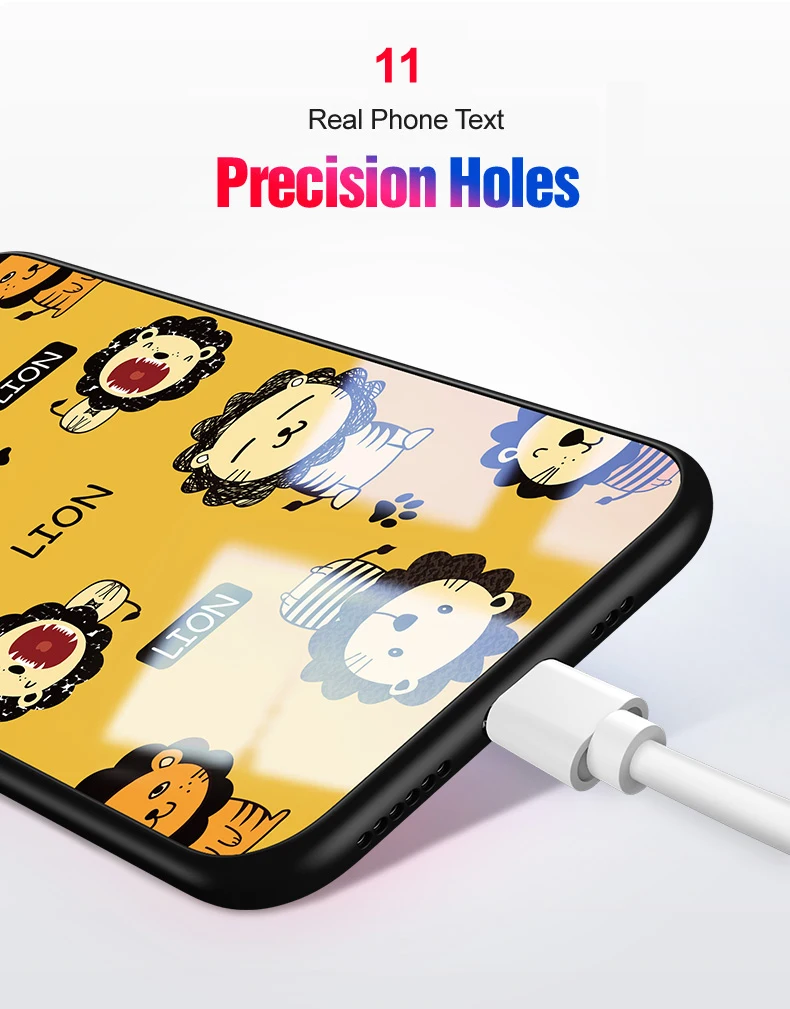 Для iphone 11 pro max 6,5 6,1 чехлы из закаленного стекла защитные чехлы для телефона с милым животным котом для iphone 11 pro стеклянная оболочка Крышка