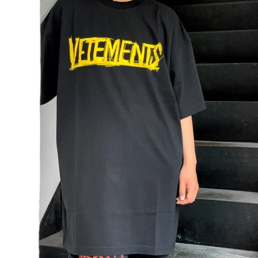 

Vetements 2021 new VTM slogan letter printed short-sleeved T-shirt for men and women