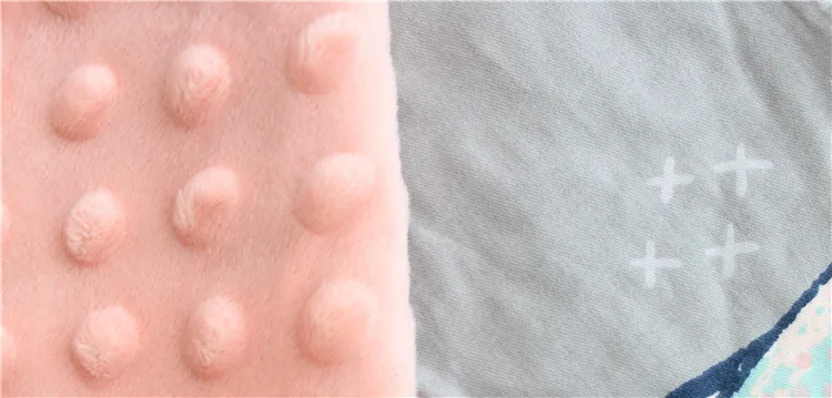 2 слоя 3D Минки dot хлопчатобумажные, с мультипликационными персонажами из кораллового флиса мягкая теплая для маленьких детей, зимнее детское одеяло, Дети чехол для спинки заднего сиденья детское одеяло