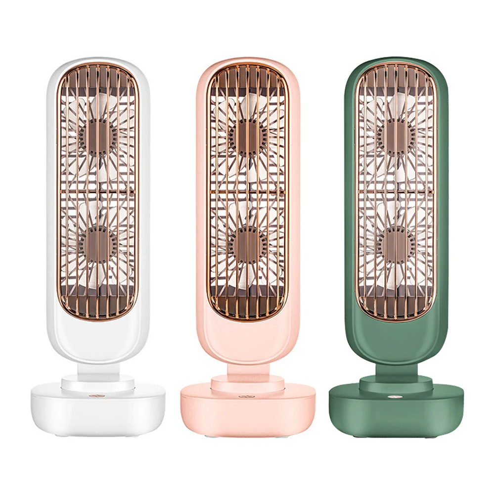 

Portable USB Rechargeable 3 Gears Adjustable Fan Summer Personal Desktop Table Fan for Office Bedroom School