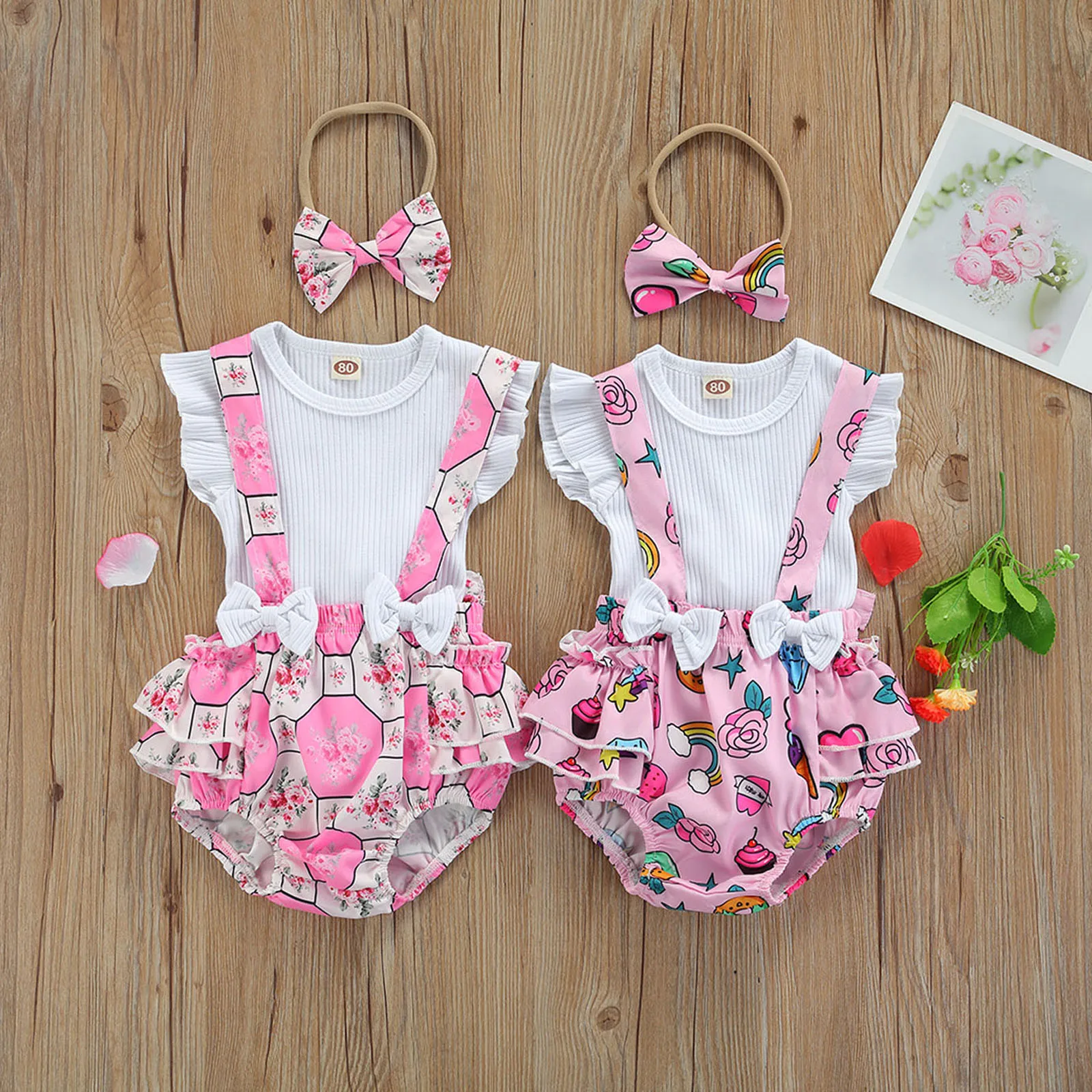 Новинка 2021 комплект одежды из трех предметов для маленьких девочек топ с круглым