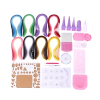 strips paper quilling diy craft kit board mould straight pin tweezers paper craft sets for kid scrapbooking