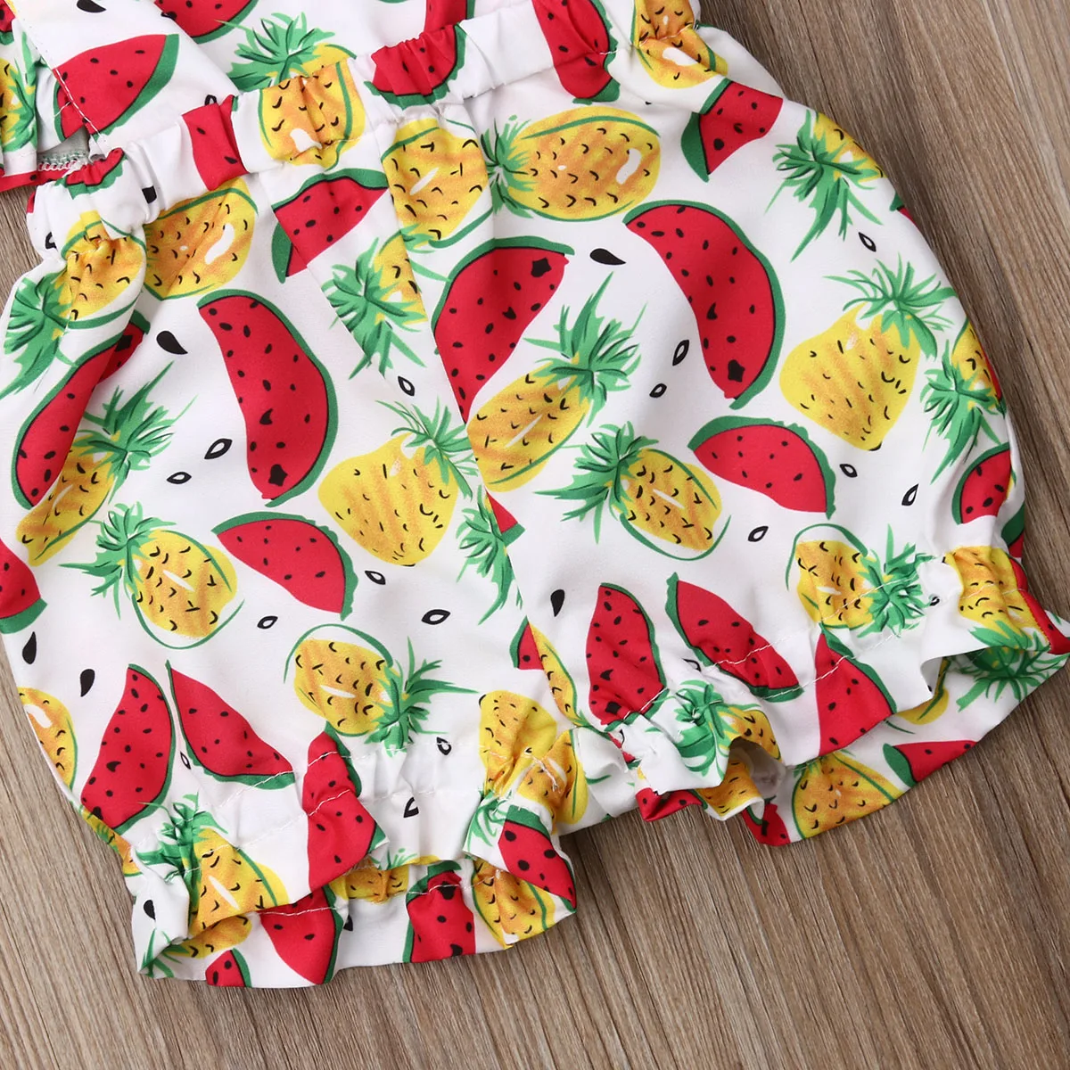 2 шт. детский летний комбинезон с коротким рукавом и оборками | Мать ребенок