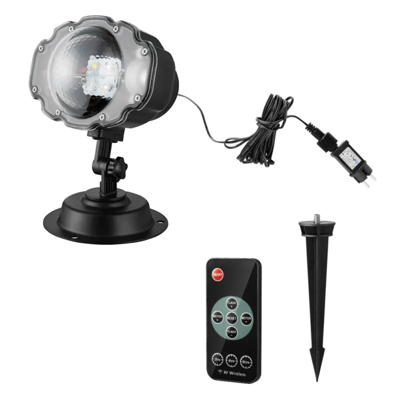 

LED Spotlight Waterproof Indoor Outdoor Snowfall Projector Light Christmas Landscape Motion Projector Lights with Remote ^^