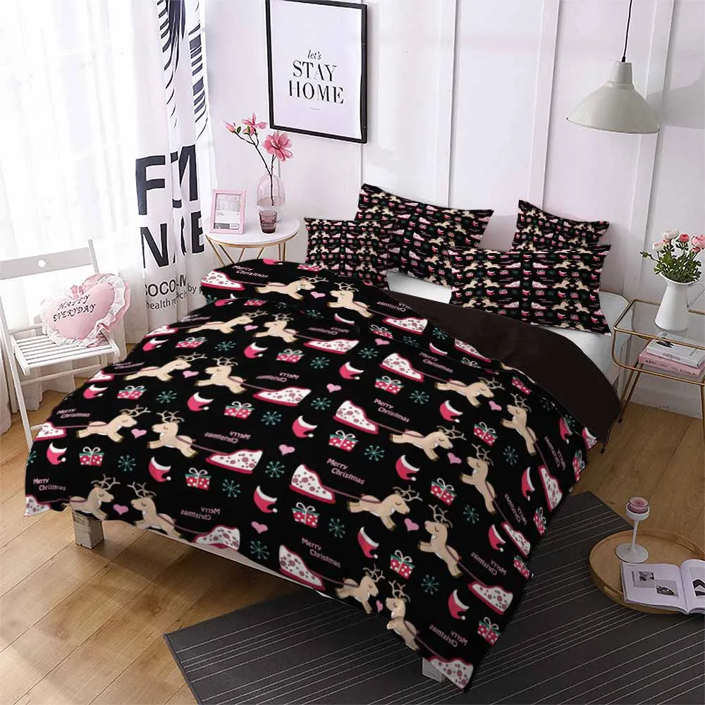 Милый олень дети одеяло постельные принадлежности наборы Рождество Одиночная