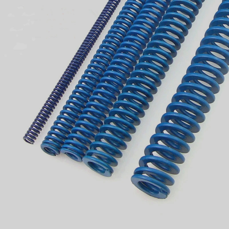 US Standard blue mold spring flat wire compression spring 6 8 10 12 16 19 20 22 30mm