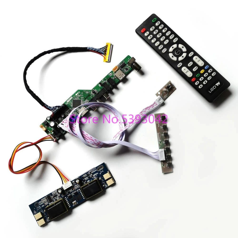 Подходит для LM170E01 (TL)(B3)/(TL)(B4)/(TL)(BB) 4 с холодным катодом (CCFL) VGA AV USB пульт