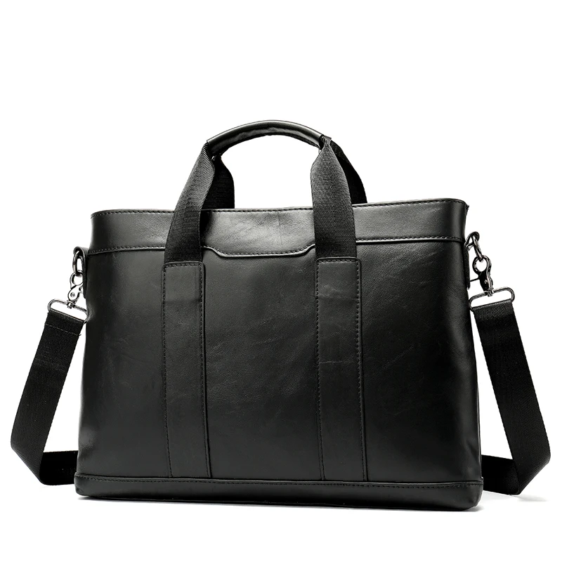 305A4black Мужская сумка WESTAL из натуральной кожи, мужской портфель, Офисная сумка для мужчин, кожаная сумка для ноутбука, мужская повседневная сумка 305 - Цвет: 305A4black
