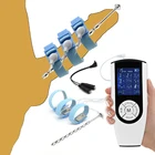 БДСМ поражения электрическим током пенис Plug  член физиотерапия кольца пенис экстендер мочеиспускательная мышца лошадь стимуляции глаз стержень, секс-игрушки для мужчин
