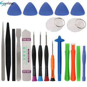 21 in 1 mobile phone repair tools kit spudger pry opening tool screwdriver set for iphone x 8 7 6s 6 plus 11 pro xs hand tools free global shipping