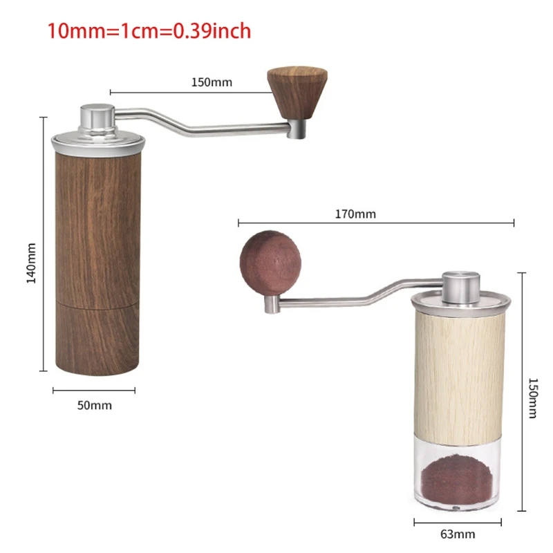 

Manual Coffee Grinder Stainless Steel Grinder Conical Coffee Bean Miller Coffee Milling Machine Wooden 15/35g Grinder