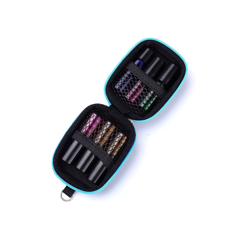 Путешествия Портативный молния эфирное масло для переноски Чехол вмещает 6