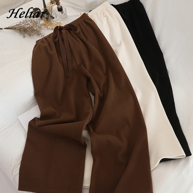 Heliar женские шаровары французский стиль эластичная талия с кулиской брюки для