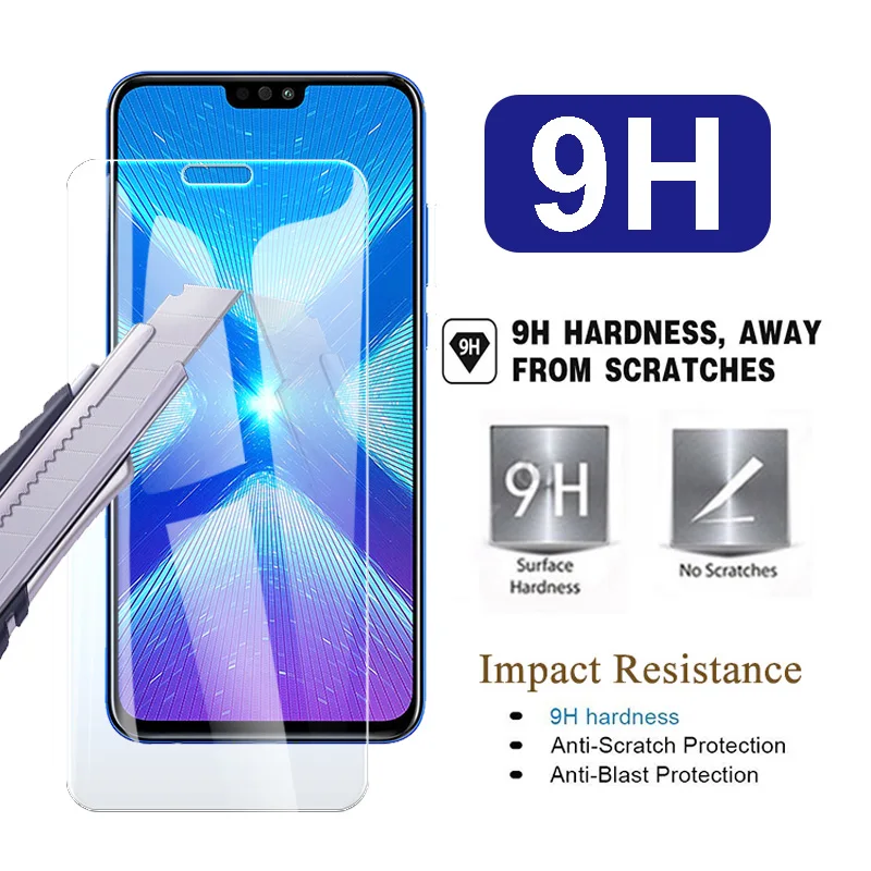 2 шт. закаленное стекло Honor 8x для huawei 8 X защитная пленка экрана на Honer X8 Honor8x
