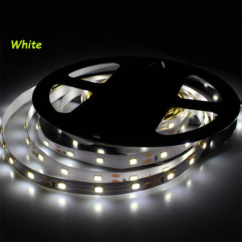 Светодиодная лента 3528 5 м/рулон 60led/M Светодиодные полосы SMD 3528 DC12V Безопасный светодиодный бар RGB/белый/теплый белый RoHS CE