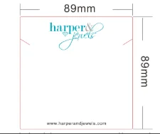 2000 шт. 89x8 9 мм Ожерелье Карты Пользовательский логотип