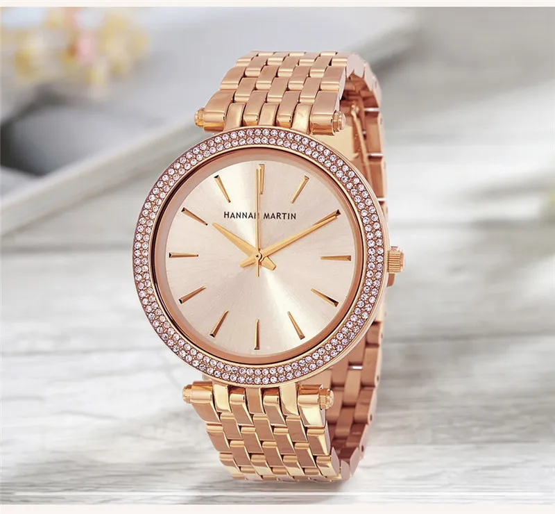 Хит продаж Брендовые женские часы Стразы модные стильные благородные Кварцевые водонепроницаемые наручные