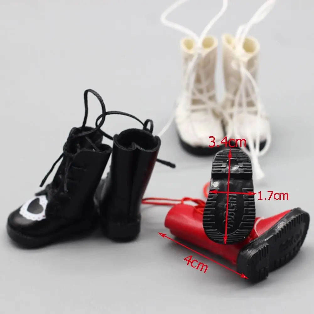 Обувь для кукол ручной работы с повязкой в форме сердца мини-ботинки из