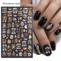 nail sliders various patterns beautify nails double color snowflakes christmas nail art foils winter decor manicure art stickers