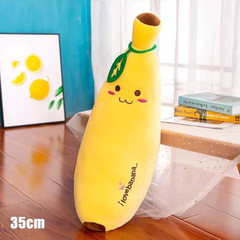 Плюшевые игрушки Подушка банан длинная подушка Спящая кукла милые плюшевые