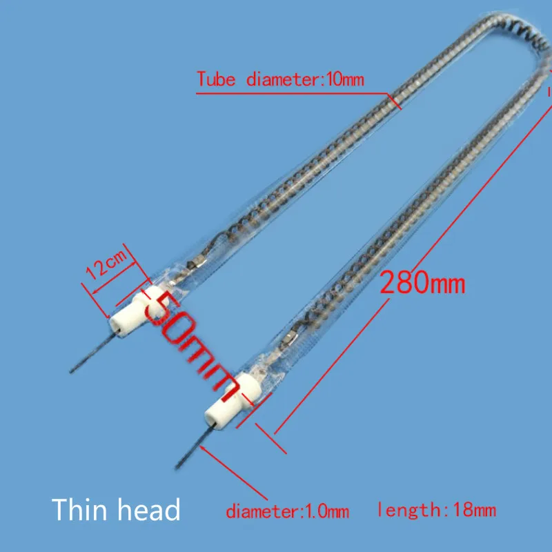 Нагревательная трубка из углеродного волокна для шашлыка гриля Кварцевая