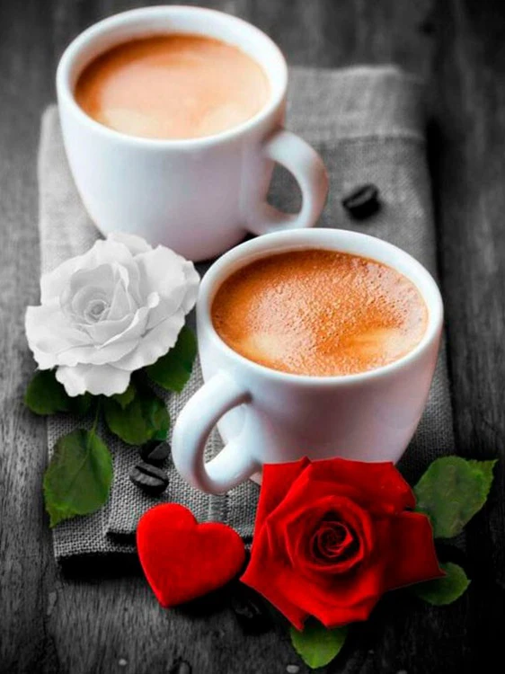 

JMINE Div 5D Кофе чашка времени и с цветочным узором для девочек со стразами Краски ing наборы вышивки крестиком искусство Высокое качество живопи...