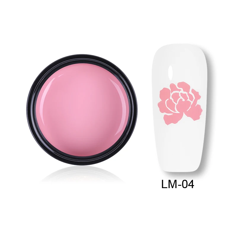 LM-04 LEMOOC, 5 мл, гель для стемпинга для ногтей, 14 цветов, гель для рисования, лак для ногтей, впитывающий УФ-гель для ногтей, цветная пластина для штампов - Цвет: LM-04