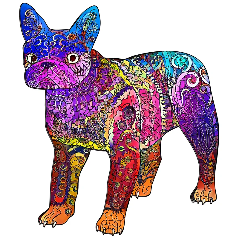 

Puzzles for Adults Bull Fight Dog Alien Animal Puzzle 100 200 300 Piece Montessori Kids Children Gift Wooden Toy Craft Wholesale