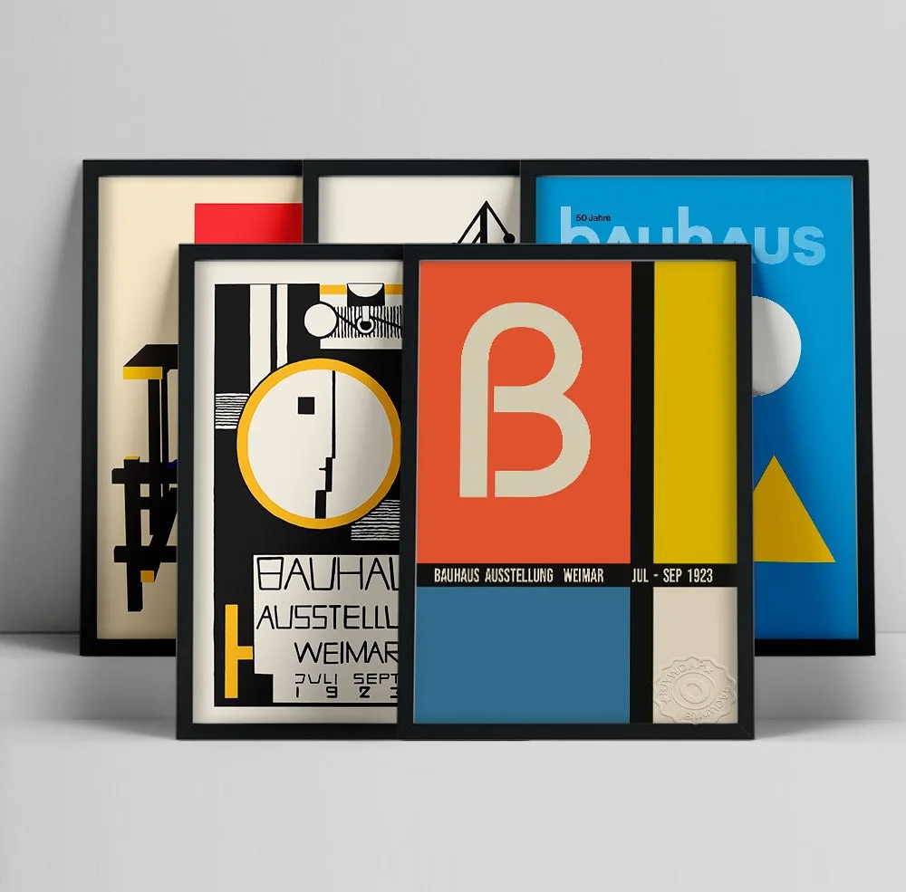 

Bauhaus Ausstellung Weimer Exhibition Poster Wall Art Picture Canvas Painting Posters and Prints Living Room Home Decor Gift