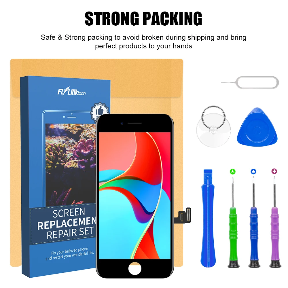 Flylinktech Замена сенсорного экрана для iPhone 7 ЖК дисплей 3D сенсорный экран дигитайзер