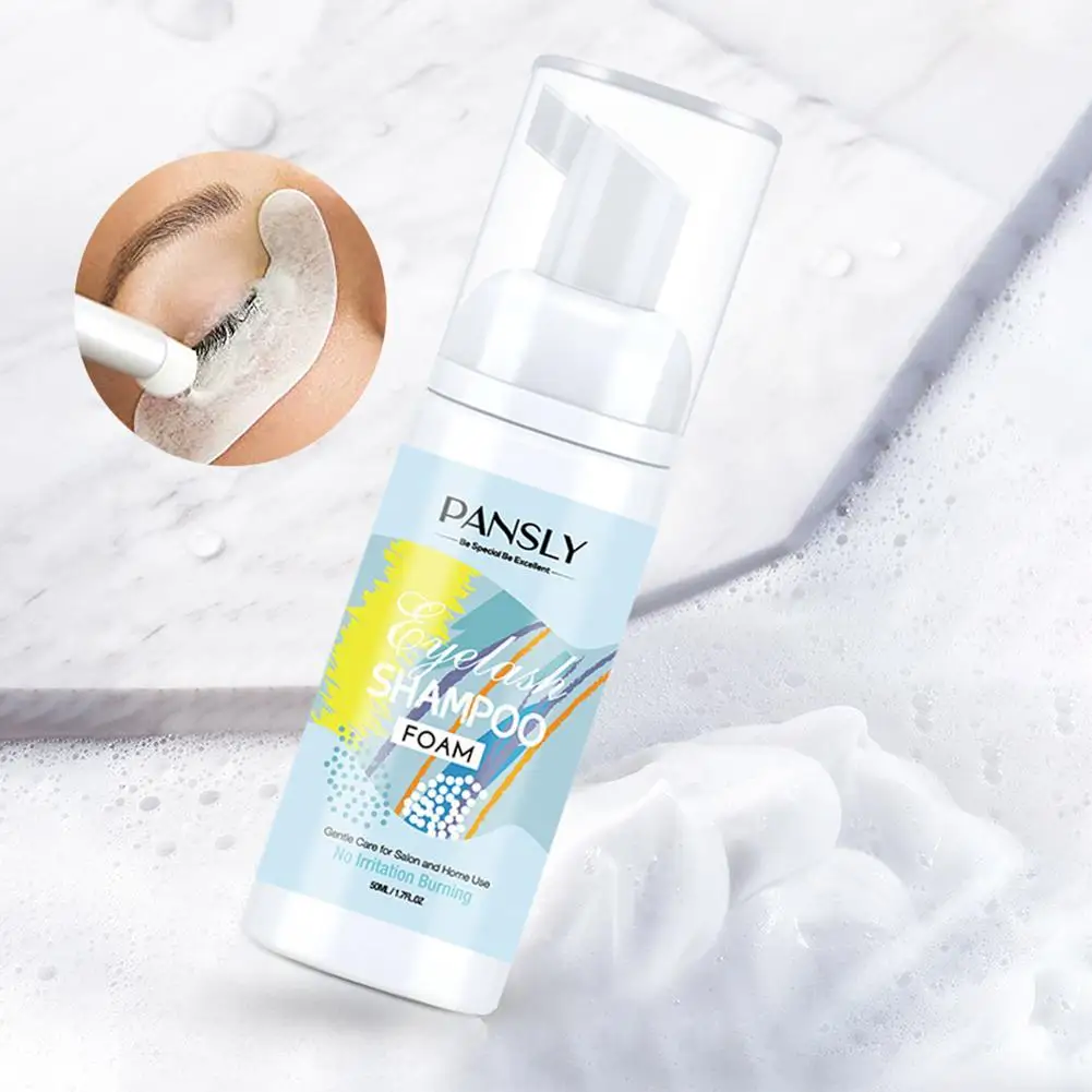 

50ml Eyelash Extensions Brush Shampoo Kit Eye Lash Makeup Foam Lift Design Eyelash Pump For Eyelashes Shampoo Clean Cleanin P3A1