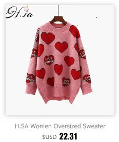 H.SA Women Winter Sweaters Long SLeeve Crew Neck Pink Pullover and Sweater Polka Dots Bow Sweaters Kawaii Knitwear Tops