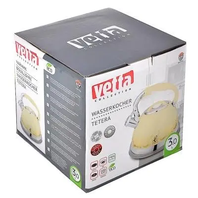 VETTA Чайник стальной 3 0л "Золотая вязь" индукция | Дом и сад