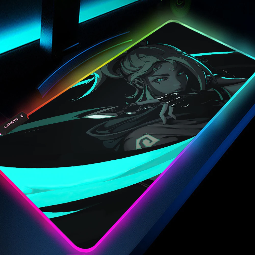 

Rgb Rug Desk Pad Valorant Gaming Light Computer Mousepad Carpet Mouse Computer Rgb Mat Drop Shopping 250x350MM Gaming Mouse Mat