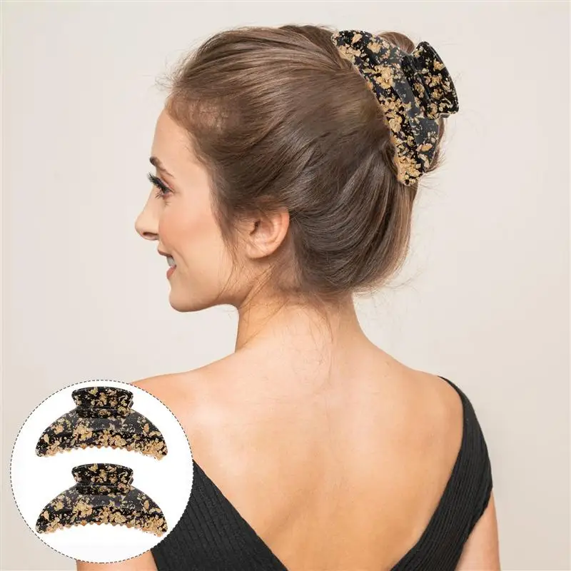 

2pcs Hair Claw Clips Women Jar Clip Fashion Creative Nonslip Hair Accessory Hair Claw Clamp