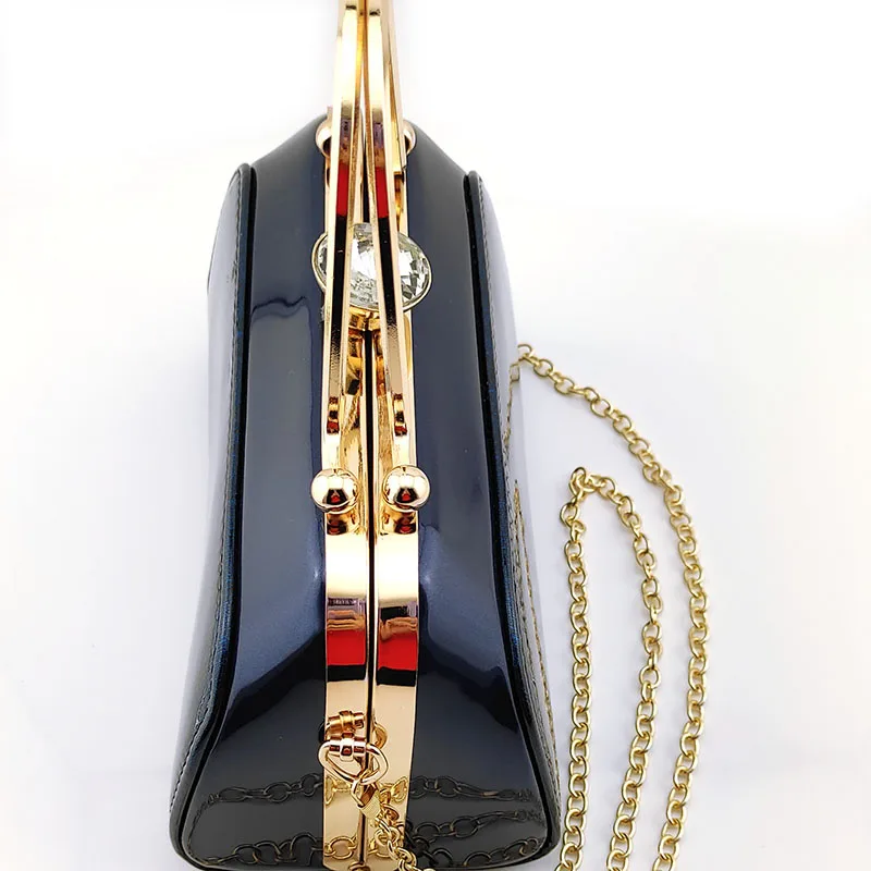 

2020 Newest Classic and Retro Style Coming Italian Design Fashion Party Ladies Shoes and Bag Set in D.Blue Color