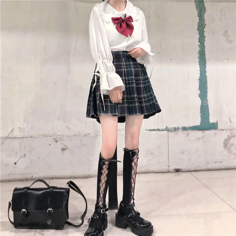 

Soild Chiffon Blouses Women Bow Long Sleeve Peter Pan Collar Kawaii Shirts Female Elegant Ladies Tops Korean Loose 2021 Summer